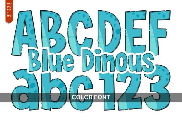 Blue Dinous: A Typeface for Ancient Allure & Modern Design
