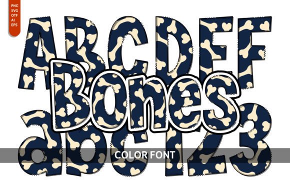 Bones: A Playful Font for Spooky Design Projects