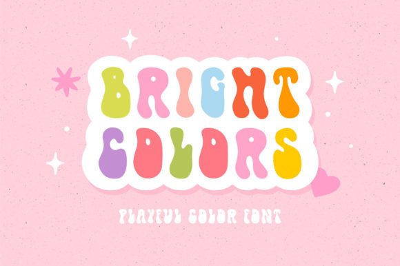 Bright Colors: A Playful Font for Vibrant Design