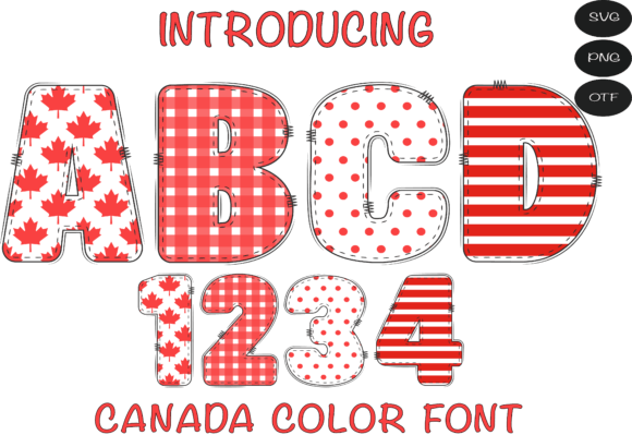 Canada Flag: A Bold Decorative Font for Modern Design