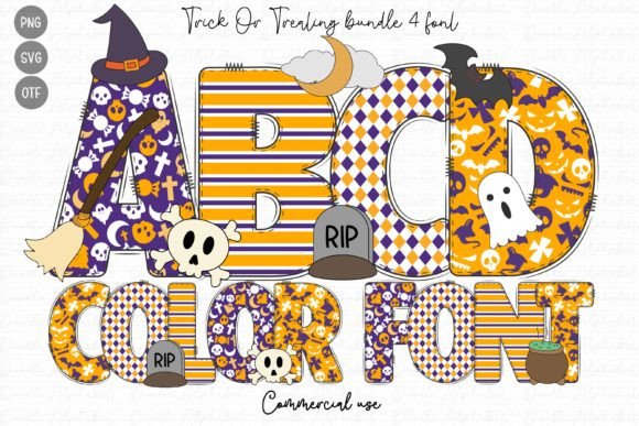 Elevate Halloween Designs with Trick or Treating Typography