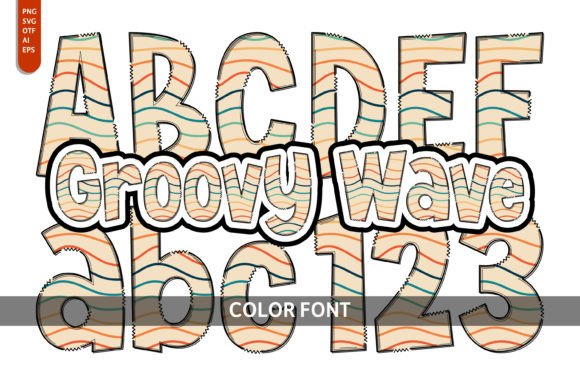 Groovy Wave: A Vibrant Color Font for Modern Design