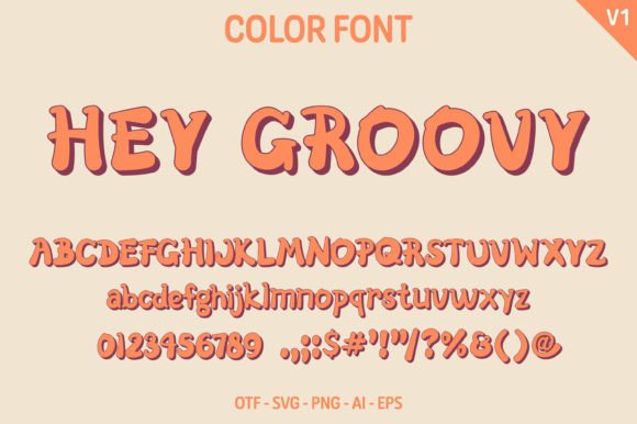 Hey Groovy V1: A Retro Font for Modern Design