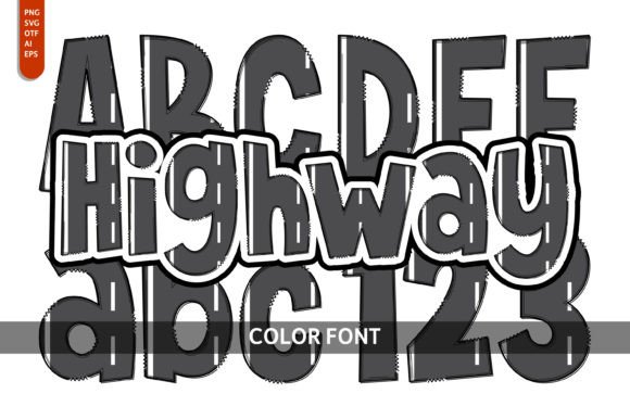 Highway Font: Playful Typography for Creative Design