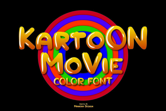 Kartoon Movie: A Playful Color Font for Vibrant Design