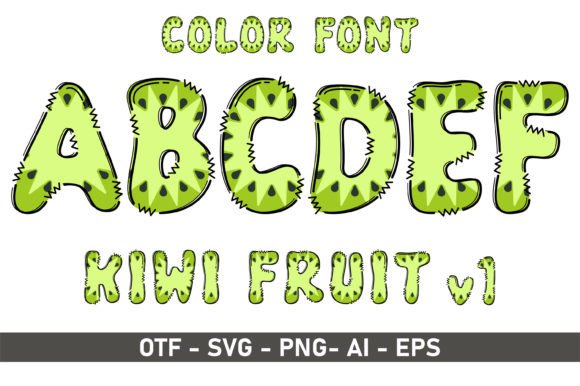 Kiwi V1: A Playful Color Font for Creative Design