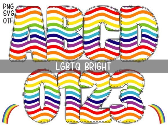 Lgbtq Bright: A Vibrant Bubble Rainbow Font for Modern Design