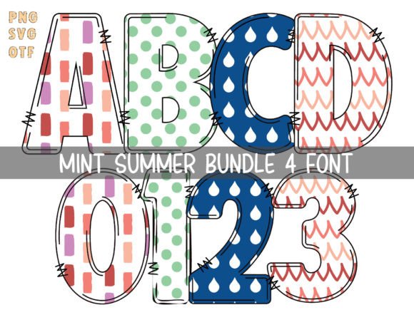 Mint Summer: A Fresh, Playful Color Font for Vibrant Designs