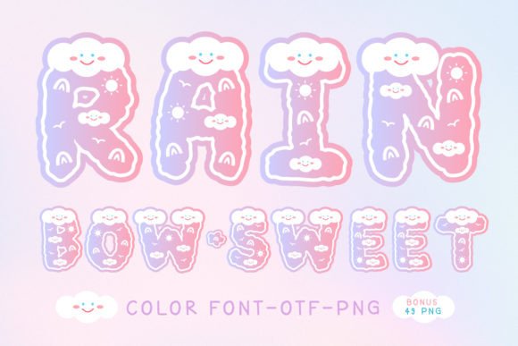Rainbow Sweet: A Playful Typeface for Vibrant Design
