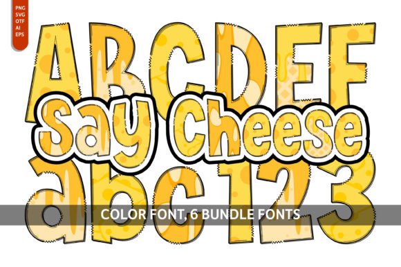 Say Cheese Bundle: A Playful Color Font for Creative Designs