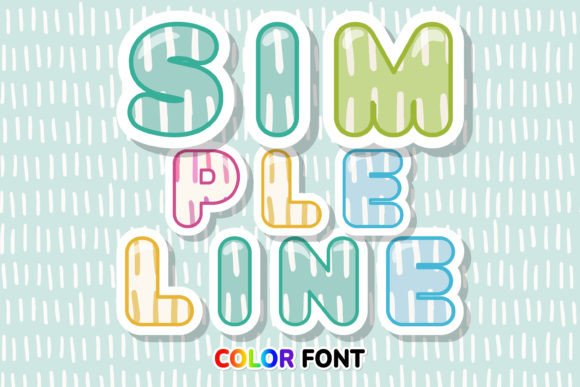 Simple Line: Elevate Your Design with a Modern Dash Pattern Font