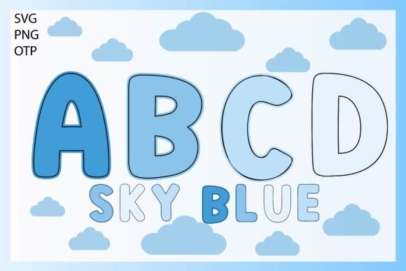 Sky Blue: A Playful Font for Creative Design Projects