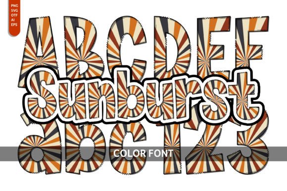 Sunburst: A Vibrant Color Font for Joyful Design