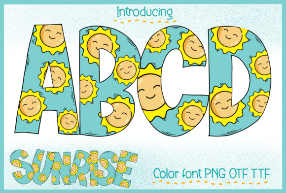 Sunrise: A Playful Color Font for Modern Design