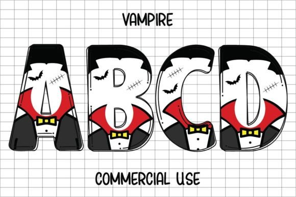 Vampire Font: A Playful Halloween Design Asset
