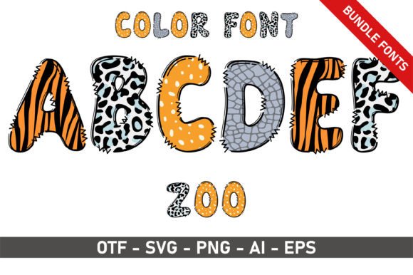Zoo Bundle: Elevating Creative Projects with Whimsical Typography